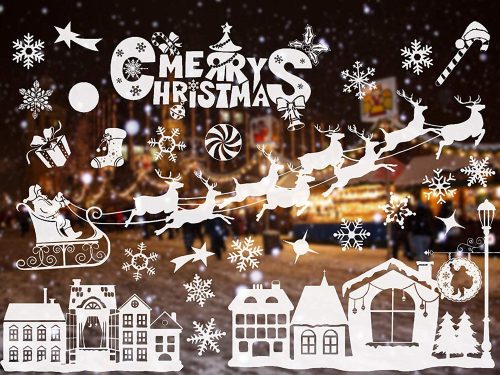 Karácsonyi matricák ablakokhoz, Mikulás