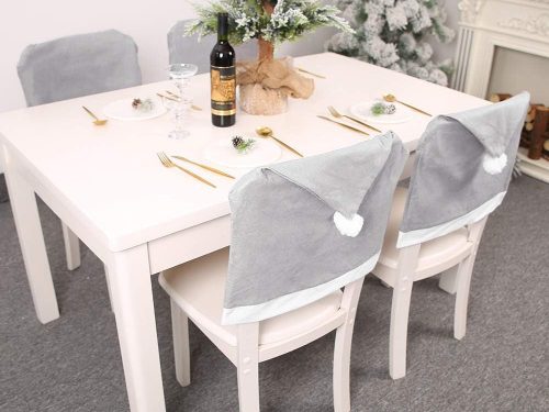 Karácsonyi Mikulás sapka székhuzatok x6