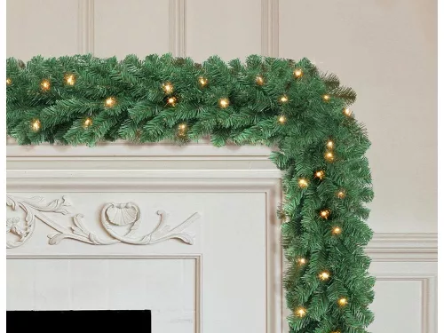Mesterséges karácsonyfa füzér, 50 LED, 3 m