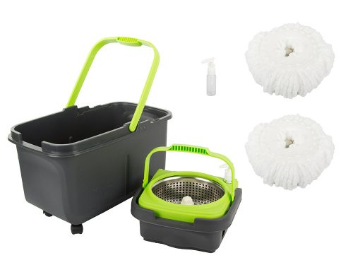 Rotary mop rotary 360 adagoló vödör készlet 2x mikroszálas alátét