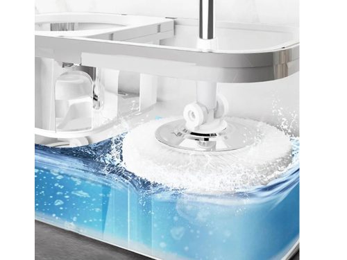 360-ban forgó turbó forgófelmosó, 2 db mikroszálas párna készlet