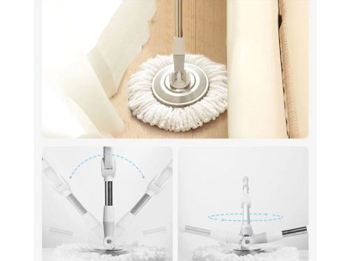 360-ban forgó turbó forgófelmosó, 2 db mikroszálas párna készlet