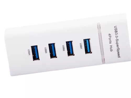 Hub usb 3.0 port splitter 4 port fehér