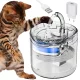 Fontana automata pentru animale Verk Group, filtru cu carbune activ, 1.8L, transparent, 16.5x15cm