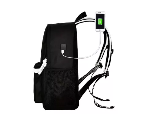 Ghiozdan școlar cu USB, iluminare reflectorizantă