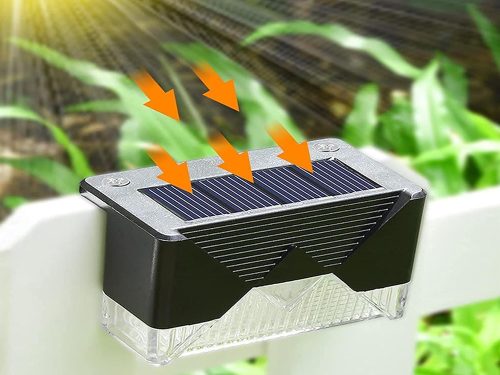 Napelemes lámpák 4 db led kert lépcsőhöz terasz kerítés szürkületérzékelő