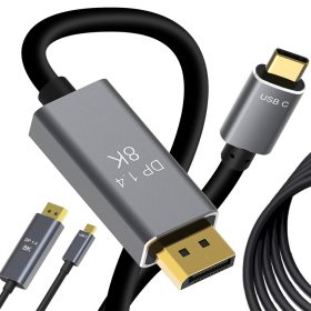   Displayport usb typ-c 1.4 video audio usb-c 8k 4k 2k kábel 1.8m