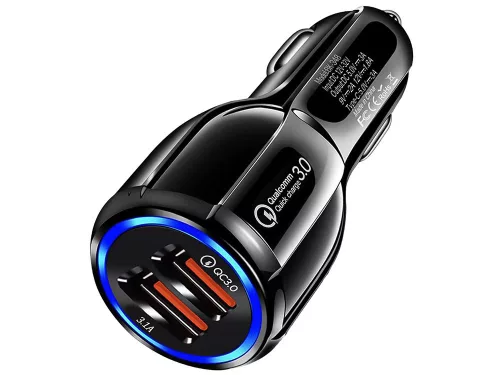 2xusb telefon gyorstöltő 3.0 autós töltő szivargyújtó aljzatokhoz