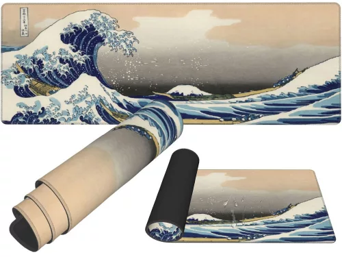 Nagyméretű egérpad irodai asztalhoz 90x40 big wave