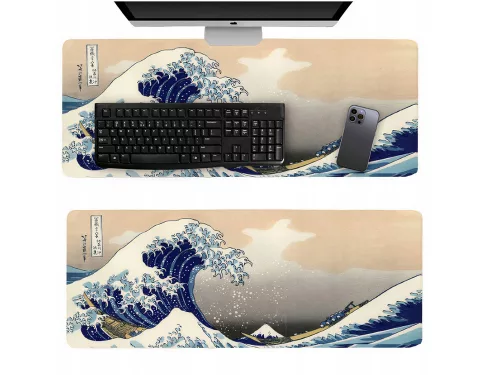 Nagyméretű egérpad irodai asztalhoz 90x40 big wave