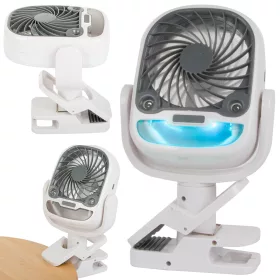   Asztali ventilátor álló pálca légpárásító usb rgb 2in1