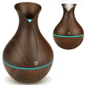   Levegő párásító aroma diffúzor aromaterápia rgb megvilágítás usb barna