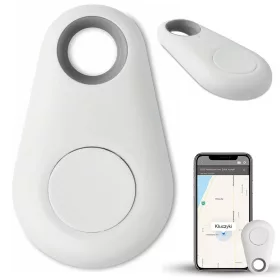   Kulcstartó telefon kulcskereső bluetooth kulcskereső jeladó fehér