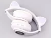 Vezeték nélküli fejhallgató bluetooth rádió fm mp3 macska füles led háttérvilágítással