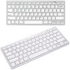 Vezeték nélküli Bluetooth billentyűzet pc ipad mac, vékony, angol, fehér