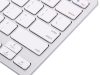 Vezeték nélküli Bluetooth billentyűzet pc ipad mac, vékony, angol, fehér