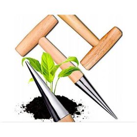   Ültetési csákány hagymák ültetéséhez kerti nyárs fa mérték