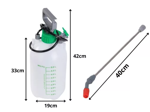 Kerti kézi permetező 5 l vállpánttal