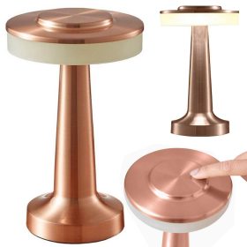   Éjszakai fény asztali érintőlámpa 3 fokozatú hálószoba vezeték nélküli lámpa