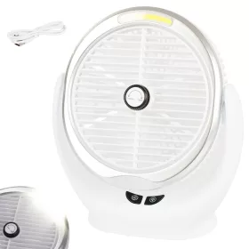   Vezeték nélküli asztali ventilátor újratölthető ledes lámpa