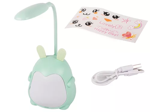 Led rgb usb asztali lámpa gyerekeknek olvasástanuláshoz 3 módban kék