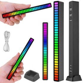   Hangra működő USB RGB ledes világítás 18 üzemmóddal fekete