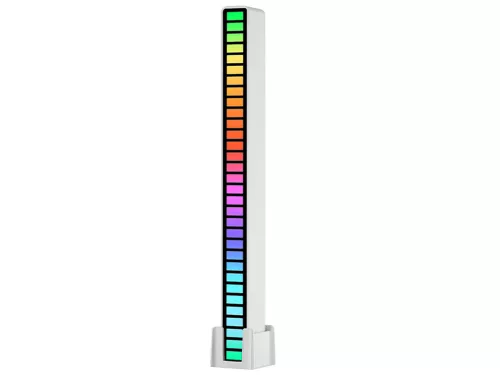 Hangra működő USB RGB ledes világítás 18 üzemmóddal v2 fehér