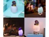 Dinoszaurusz éjszakai lámpa triceratops egg rgb led izzó tojás gyerekeknek színes