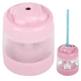  Elektromos ceruzahegyező iskolai vezeték nélküli usb pink