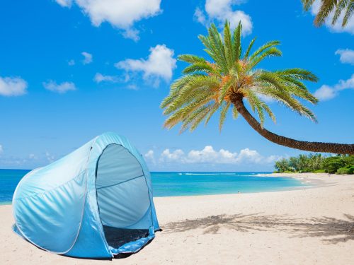 Strand sátor nagy zárható pop-up önösszecsukható uv-védelem