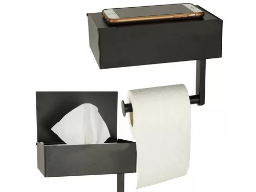 Loft wc-papír tartó loft wc polc acél