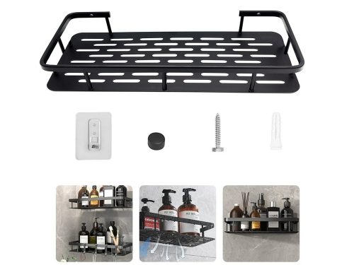 Fürdőszoba polc a fürdőszobában zuhanyzóhoz konyhai loft fém akasztós polc