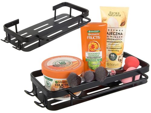 Fürdőszoba polc fürdőszoba akasztó loft konyha akasztós fém fekete