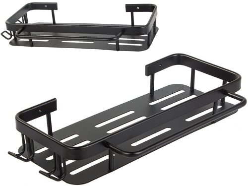 Fürdőszoba polc fürdőszoba akasztó loft konyha akasztós fém fekete