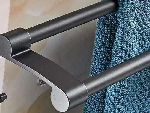 Törölközőtartó fürdőszoba törölközőtartó dupla fali horog szárító