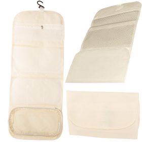   Összecsukható  akasztós fürdőszobai rendszerező akasztóval bézs