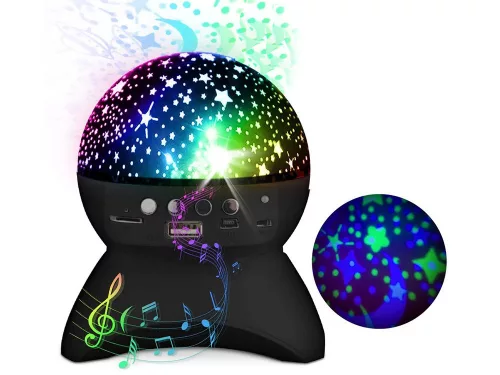 Star projektor éjszakai fény csillag led hangszóró bluetooth usb projektor fekete