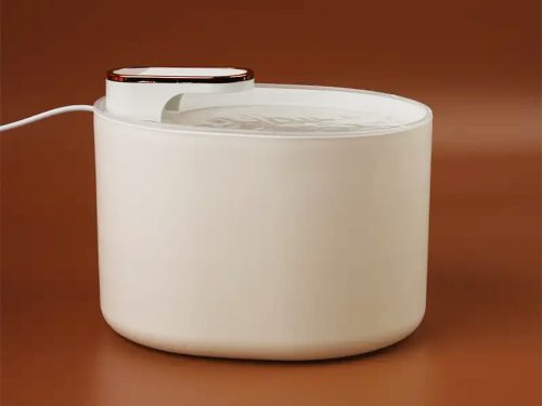 Automata macska itató kutya vízszökőkút, fehér