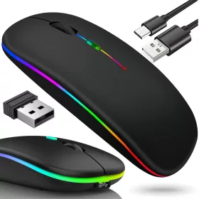   Vékony, 2,4 GHz-es bluetooth vezérlésű optikai egér PC laptopokhoz