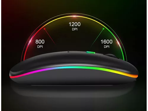 Vékony, 2,4 GHz-es bluetooth vezérlésű optikai egér PC laptopokhoz