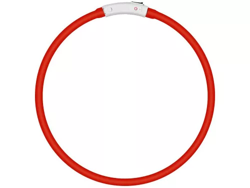 Led nyakörv kutyáknak és macskáknak vízálló állítható 47cm usb piros
