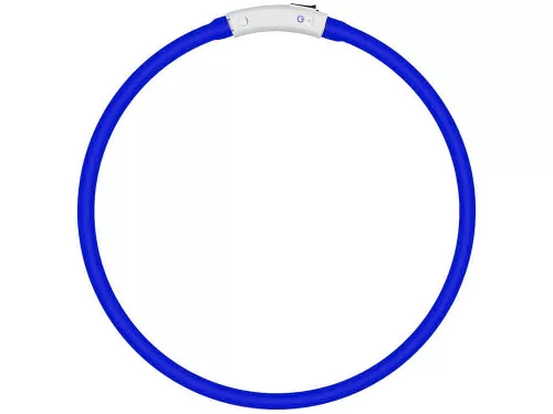 Led nyakörv kutyáknak és macskáknak vízálló állítható 47cm usb kék