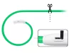 Led nyakörv kutyáknak és macskáknak vízálló állítható 47cm usb zöld