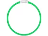 Led nyakörv kutyáknak és macskáknak vízálló állítható 47cm usb zöld