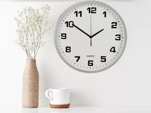 Falióra nagyméretű érintésmentes csendes 20 cm-es kör alakú másodpercmutatóval
