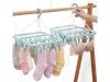 Zoknszárító alsóneműtartó 32x clips set fehér