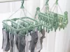 Zoknszárító alsóneműtartó 32x clips set zöld