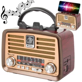   Retro konyhai mobil rádió fm am bluetooth usb újratölthető antenna