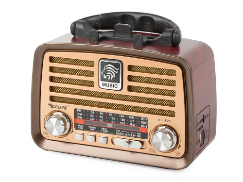 Retro konyhai mobil rádió fm am bluetooth usb újratölthető antenna