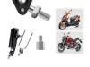 Motoros tükör alumínium könnyűszerkezetes m10-es tartó m8-as adapterrel